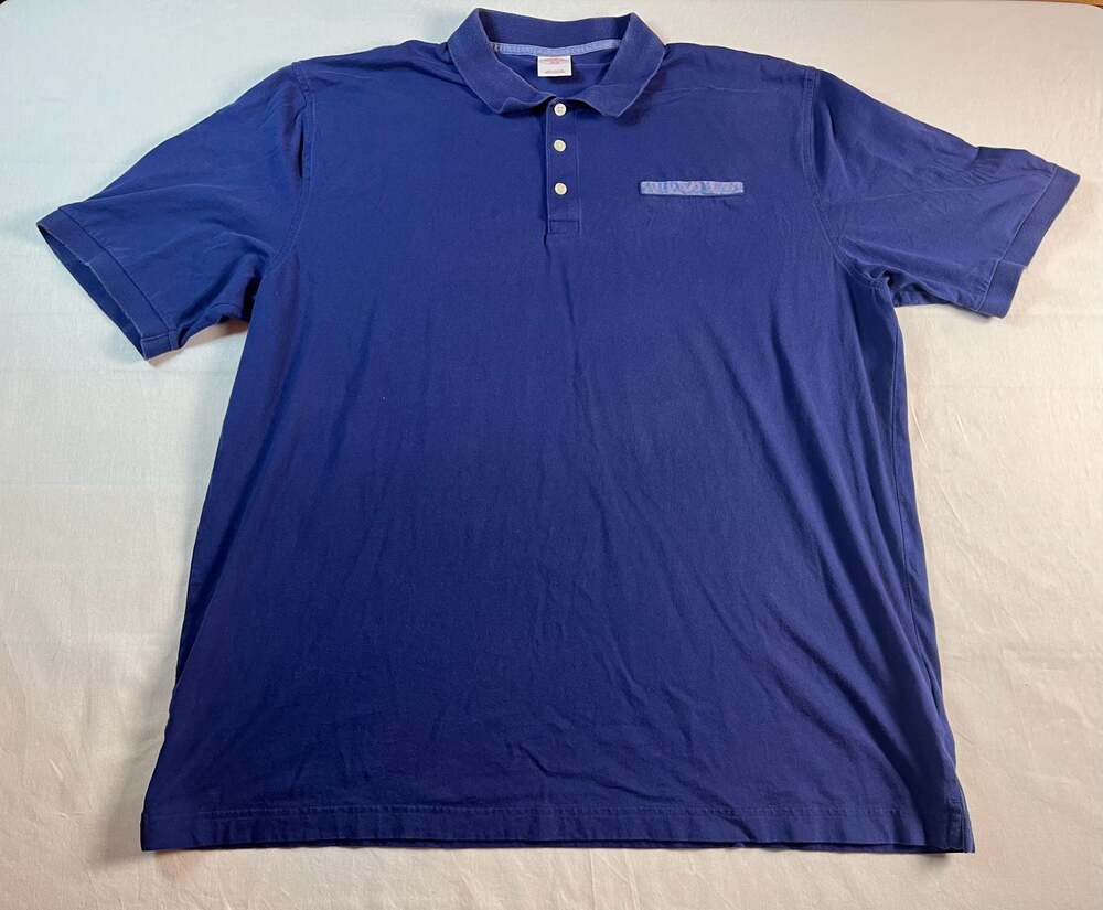 Brooks Brothers 346 Men's Blue Cotton Casual Polo Shirt with Pocket Detail XXL